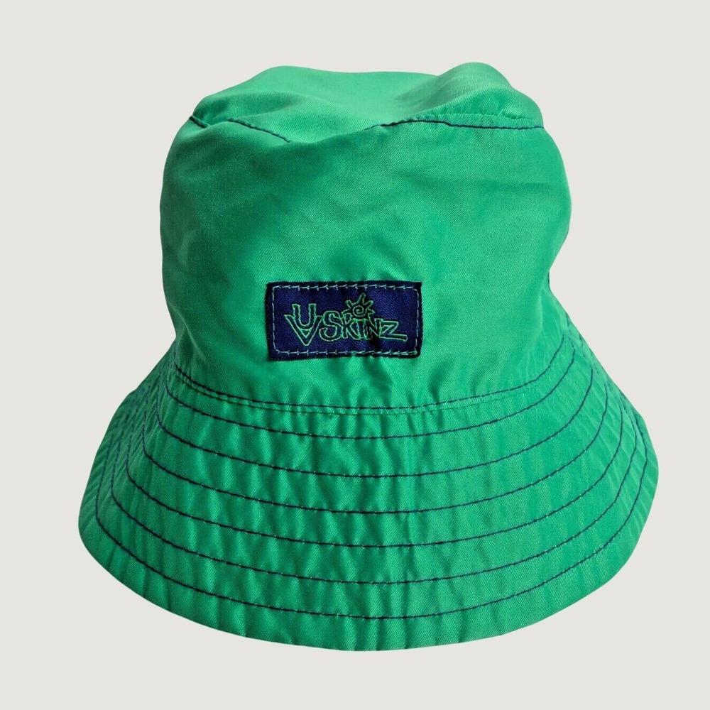 UV Skinz Bucket Hat Kids 12/18m Green Reversible Turtle Print Sun Hat 1912130101